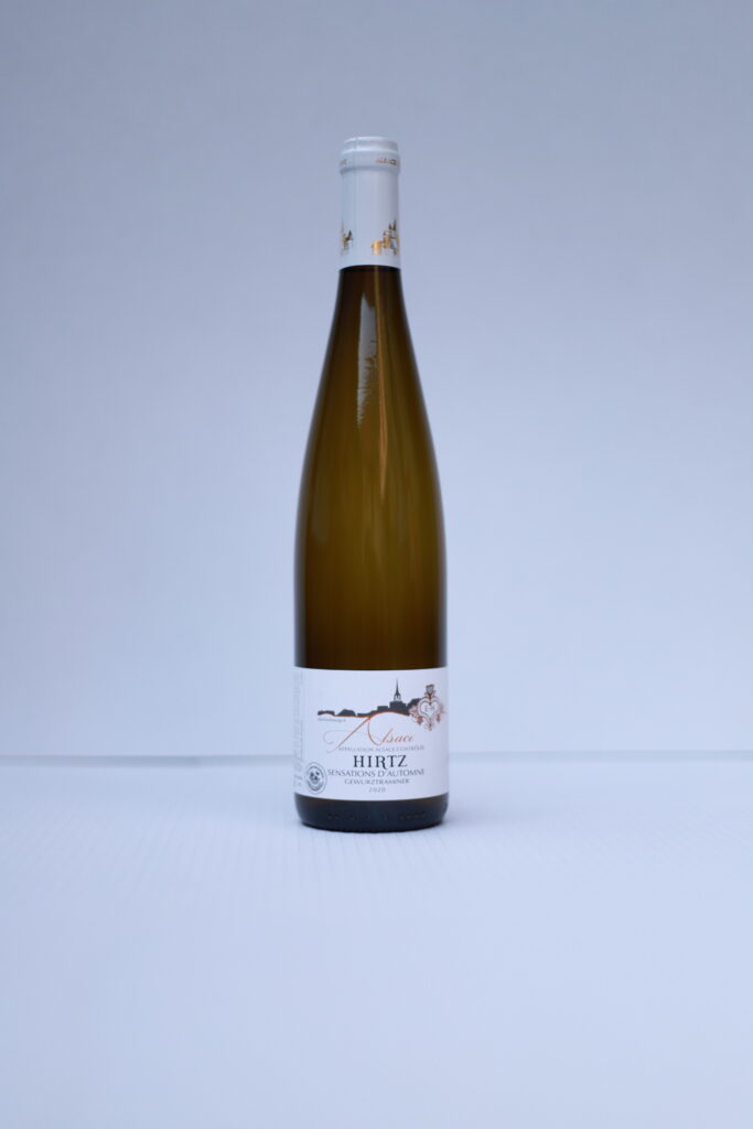 Vin d'Alsace AOC Gewurztraminer sensations d'Automne proche Mittelbergheim